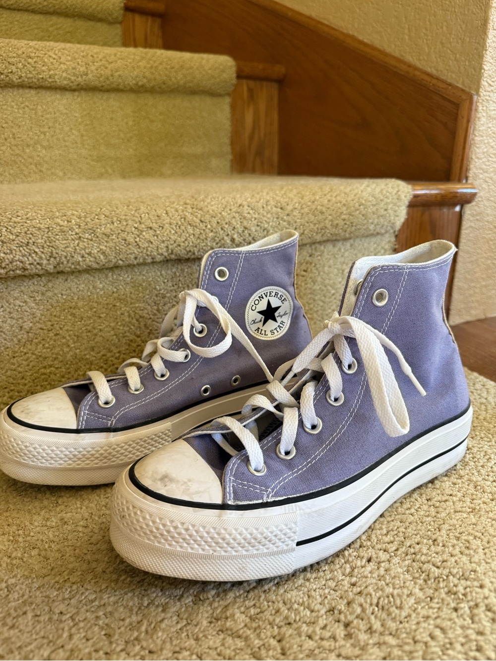Converse Chuck Taylor All Star Platform High Top Sneakers — Lavender